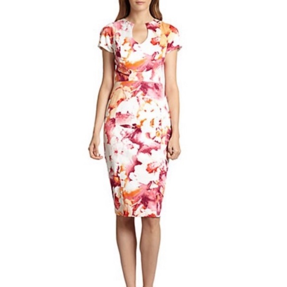 🛑SOLD BLACK HALO Floral Jackie O Mido Dress Size 8 - Picture 2 of 9